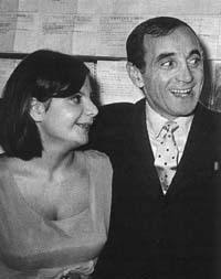 Азнавур с дочерью Патрицией, 1965г.